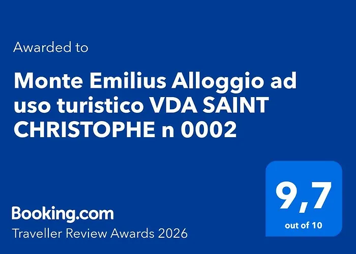 Apartment Monte Emilius Alloggio Ad Uso Turistico Vda Saint Christophe N 0002 *